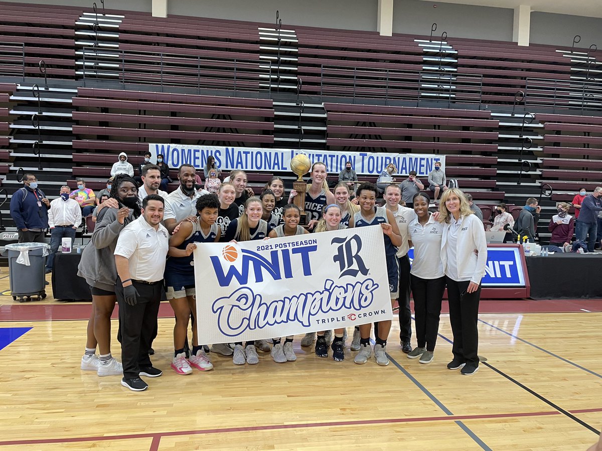 Congratulations to our very own India Bellamy and the Rice Owls 🦉 for becoming the WNIT champions. Job well done!