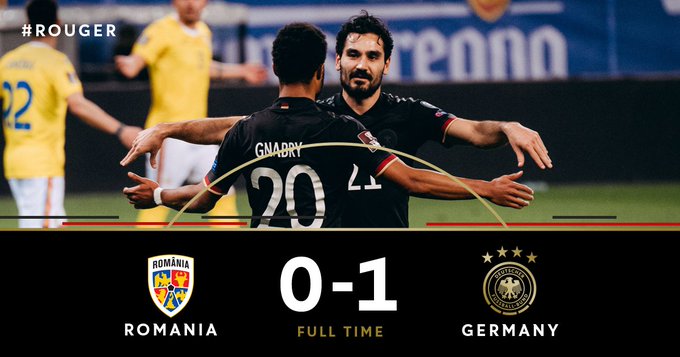 Hasil akhir Rumania 0-1 Jerman