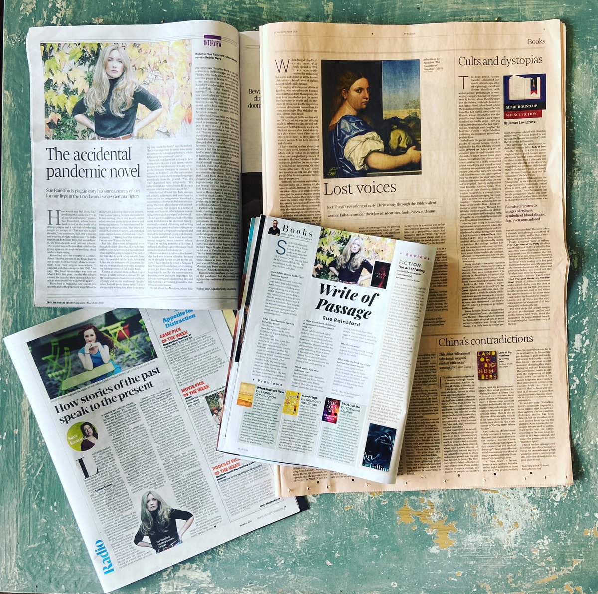 FionaBooks's tweet photo. The amazing Sue Rainsford (@humbird_fuil) has a new novel out and the coverage has been phenomenal. Rave reviews, fascinating interviews, and still more to come. If #RedderDays isn’t on your reading list then what are you waiting for? https://t.co/NGE6WFOvyQ