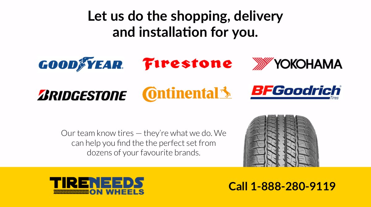 tireneeds's tweet photo. Let us find your perfect set of tires, then get them delivered and installed. Call us at 1-888-280-9119 or visit our online store today. https://t.co/GehpU5CNzK