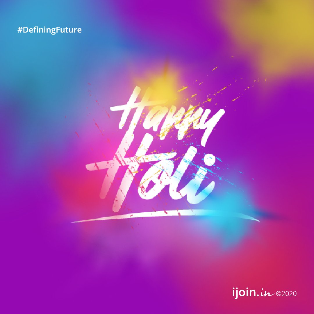 IjoinIndia's tweet photo. The best part of the year has arrived. Holi hai!
.
#ijoinindia
#definingfuture https://t.co/NYp9HeSGl7