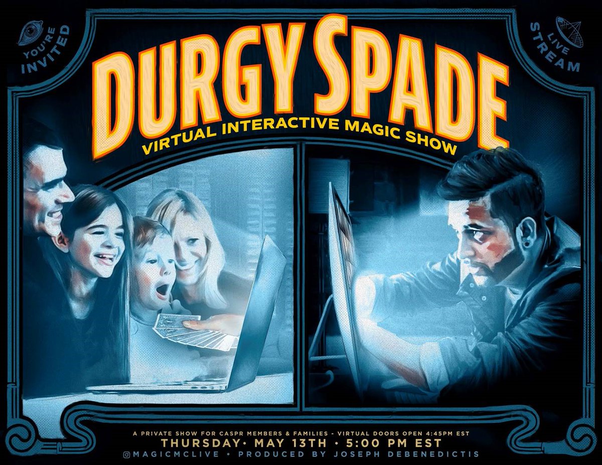 CanadianASPR's tweet photo. @DurgySpade is closing out Conference Day 1 with a LIVE #magic show! This is NOT a pre-recorded show. Everyone gets a front row seat, and experiences the journey together. Ready for your highly interactive, magical experience?  https://t.co/VrVgvA9LLq  #CASPR2021 https://t.co/xvnyyVgM9O