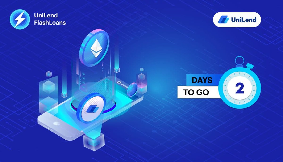 MaxiFamilyHQ's tweet photo. The countdown to Permision-less Defi is about to end ⏱

🔥Less than 48hrs from now, First from the array of UniLend's Product, Rewarding Staking and Flash Loans will be live! https://t.co/J9vNuJbaBD