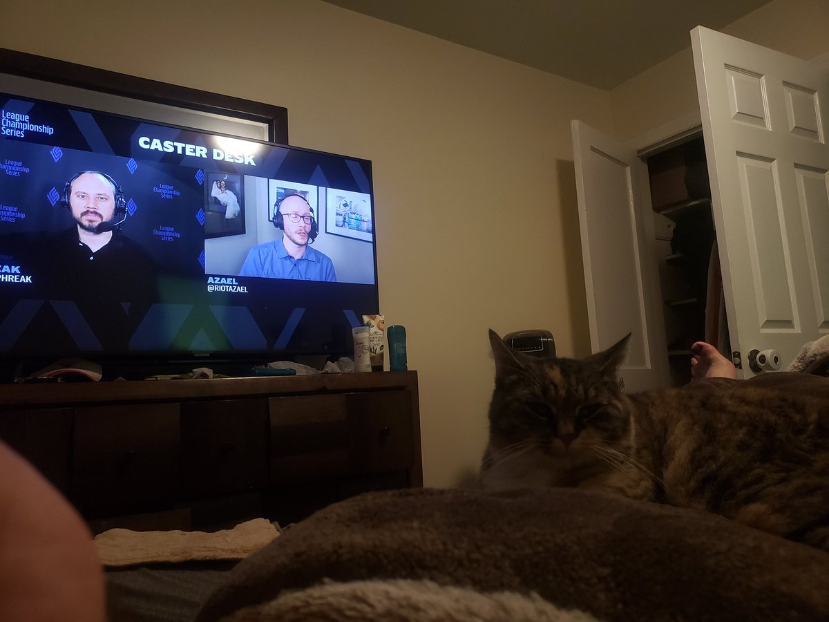 brunq2's tweet photo. Chillin' with my cat on my lap. This is #HowILCS #LCS #CatforKobe
Great game 1 cast by @RiotAzael and @RiotPhreak ad always.
Lets go #DIGWIN I believe they can bounce back after game 1 loss https://t.co/oqIETOi4nl