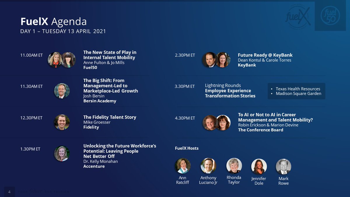 NewsRamp_Alerts's tweet image. The #FuelX agenda is in and what an incredible line-up it is! Don't forget to register for the #Fuel50 FuelX #TalentMobilityConference Apr  13/14 2021 &amp;gt;
 hrmfv.co/3bpf