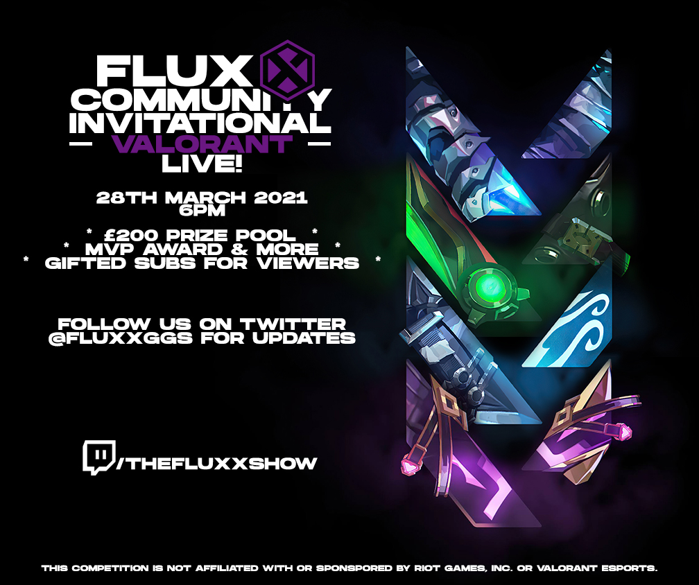 FluxxGGs's tweet photo. The Grand Final is about to begin!!!
Tune in now to see #TeamJett vs #TeamOmen
https://t.co/weeIM4GMS4
Who will be our community invitational winner?
LET'S GO
#WeAreFluxx https://t.co/MJQTV8varo