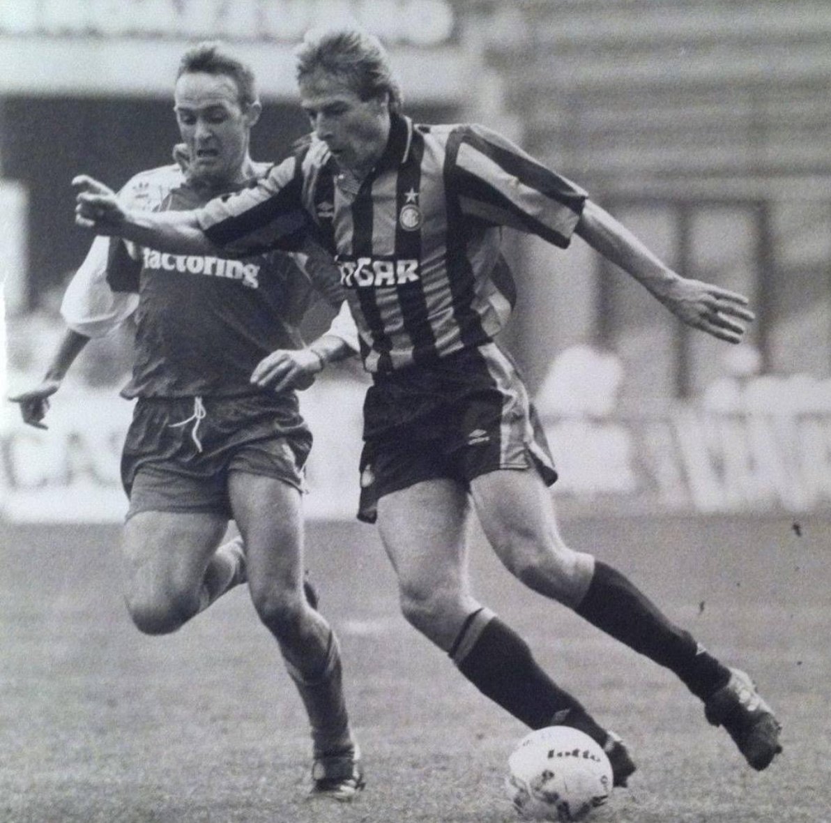 laganheart's tweet photo. Jürgen da Goppingen olio su tela.. #amala #FCIM #Klinsmann #Klinsi #KaraKlinsmann #InterForever #Inter #SerieA #nostalginter #Deutschland #Italia90 #calcio https://t.co/wB39keJViq