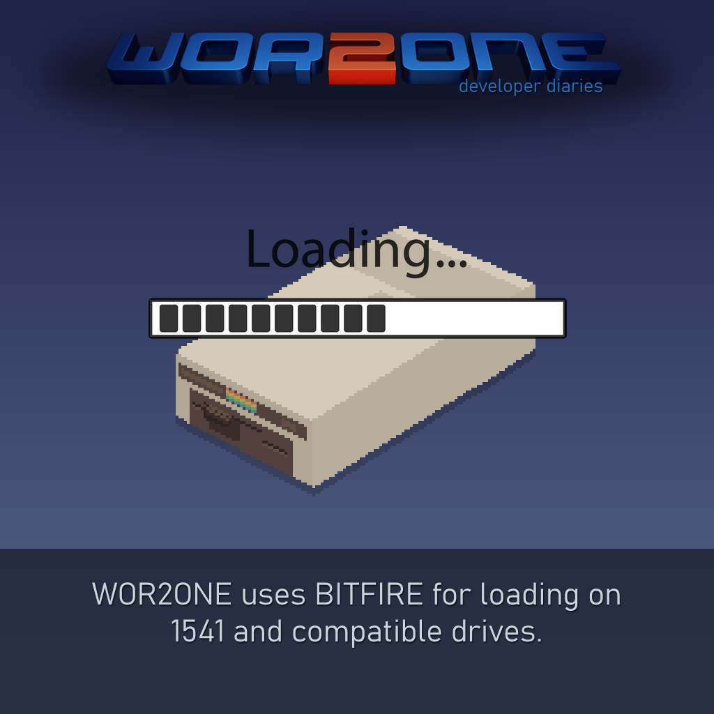 rushingpixel's tweet photo. Trivia: #WOR2ONE uses Bitfire for loading on 1541. Latest alpha has fancy new features like zx0 compression, that might be useful for faster loading in the future. You can test it too: https://t.co/EARRQF3qa4 #w2o #gamedev #indiedev #retro #c64 #commodore #gaming #retrogaming https://t.co/rC6OcbGg7S