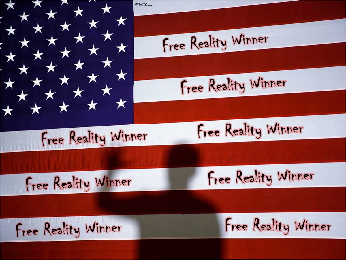 WillMonox's tweet photo. #RealityWinner #FaceReality #RealityWinnerIsAHero #RealityWinnerIsAPatriot #RealityWinnerInjustice #RealityWinnerMiscarriageOfJustice #BringRealityHome #RealityWhistleblower #RealityBlewTheWhistle4USA #FreeRealityWinnerNOW #JusticeForReality ⚖️ https://t.co/CK5tBPp1RR