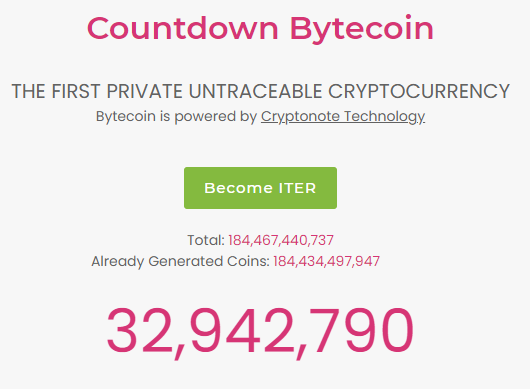 BytecoinBiz's tweet photo. only 33 mil left ! https://t.co/ufLHxXUkJP