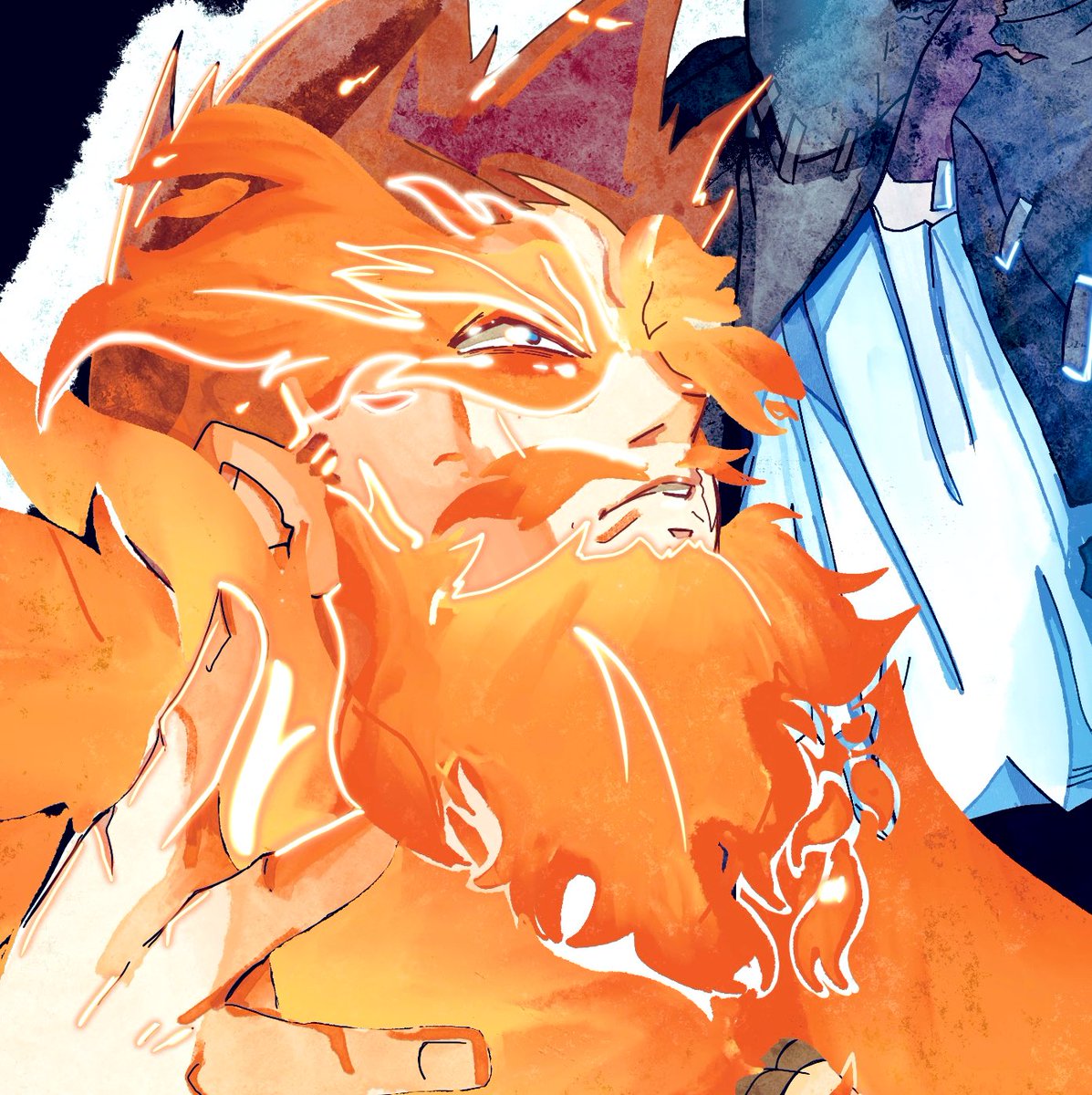SeleneArts's tweet photo. A New #BokuNoHeroAcademia fan art! Enjoy #digitalart #digitaldrawing #MyHeroAcademia #dabi #Endeavor #Todoroki https://t.co/aW0EXdWTGj