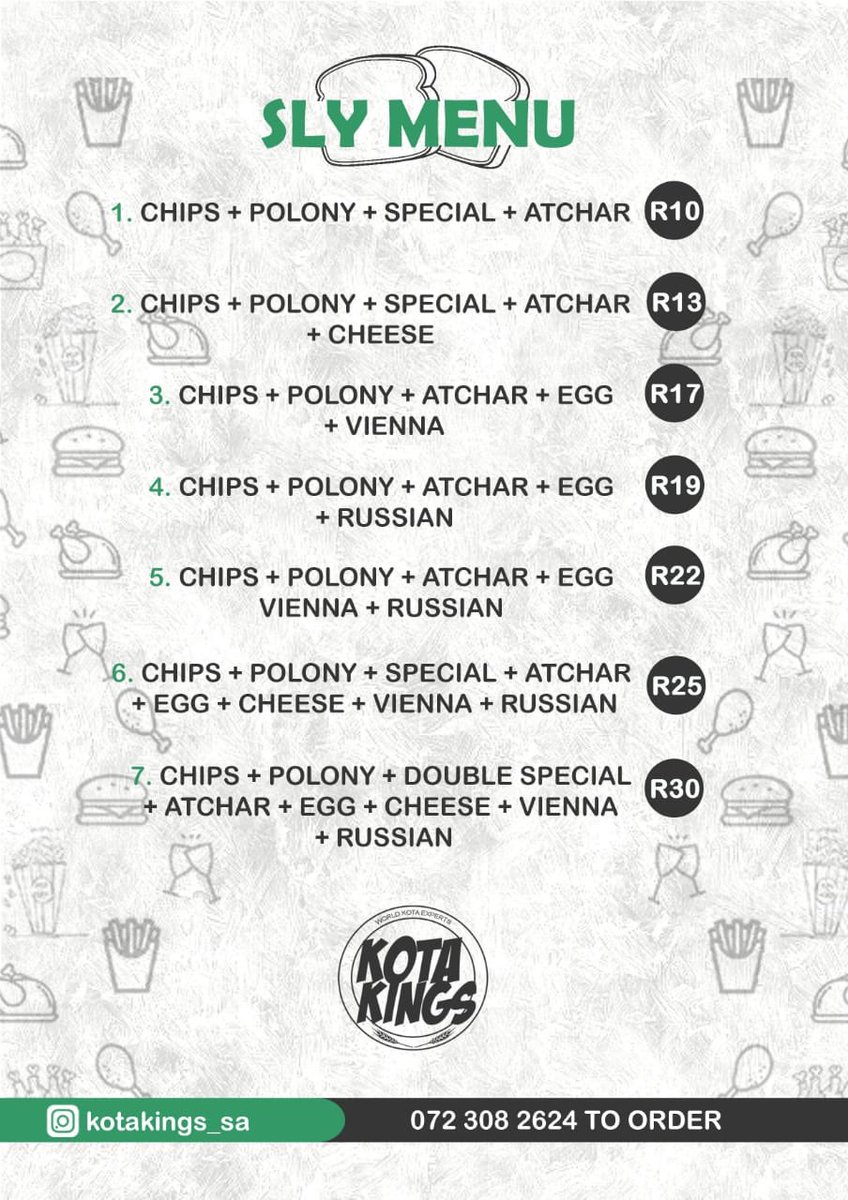 WorldKotaKings's tweet photo. Our new menu 🍔🥪🍿

#DripGogo 
#DateMyFamily https://t.co/aPbuvfgGvV