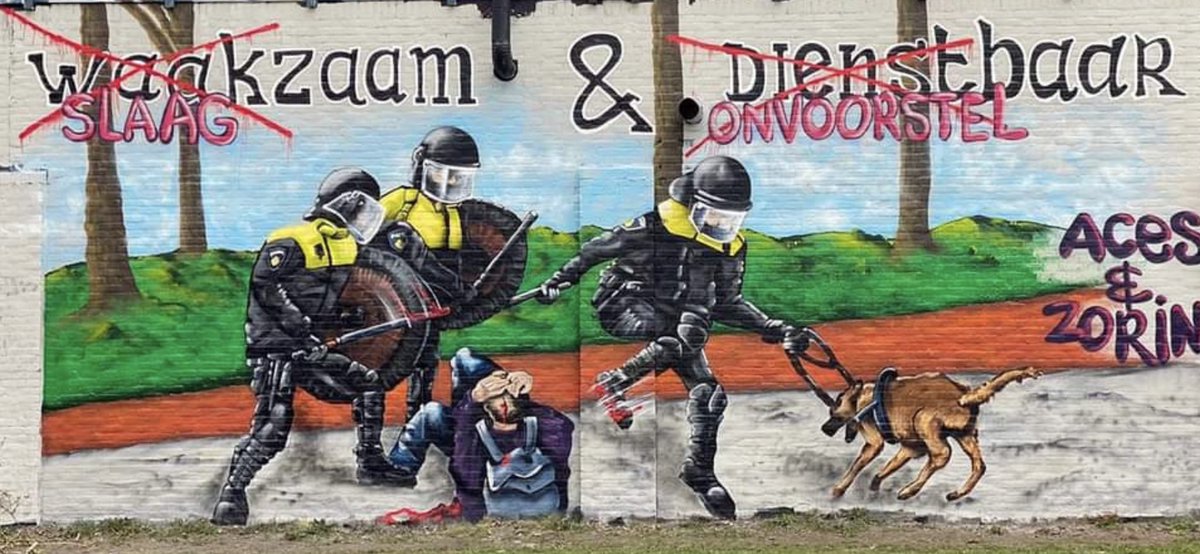 wmiddelkoop's tweet image. Dutch Grafitti #policebrutality #lockdownprotest