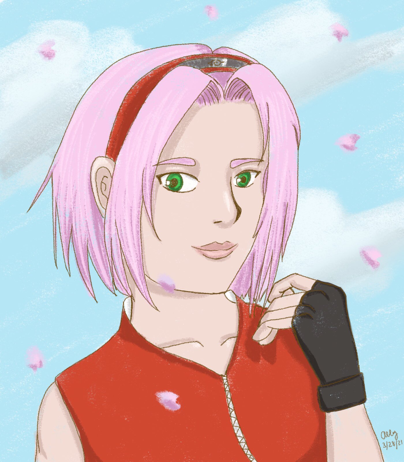 Happy Birthday to my first pink-haired fave, Sakura Haruno Thanks for always inspiring me, Sakura-chan   