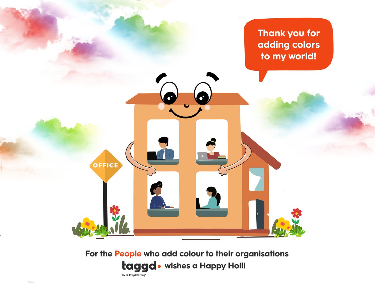 _taggd's tweet image. It&apos;s the &quot;People&quot; who bring life, energy, &amp;amp; color to an organisation. Let&apos;s celebrate the differences, the similarities, &amp;amp; the passion of all those who make things happen @ work! We are blessed to have the opportunity to add colours to companies. Wishing you all a Happy Holi🌈