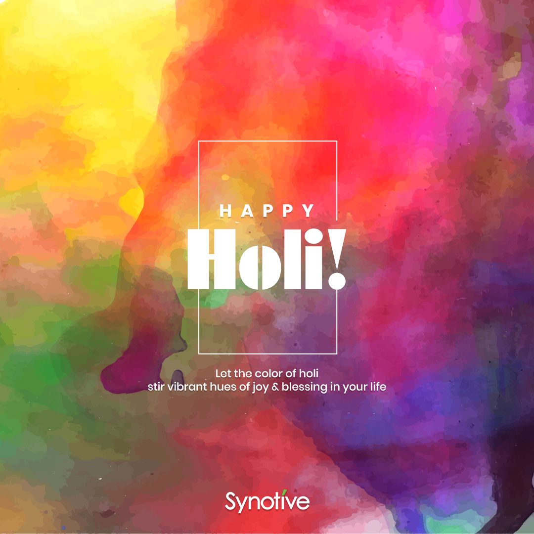 synotive's tweet photo. This Holi burn all negativity &amp; bring all positivity in life. May this festival of colors bring more cheerful colors to your life!🌈

Have A Happy and Colorful Holi!✨🤩

#Synotive #holi #Holi2021 #holifestival #holifestival2021 #holifestivalofcolours #dhuleti #colors #wishes https://t.co/tRzrU9pONH
