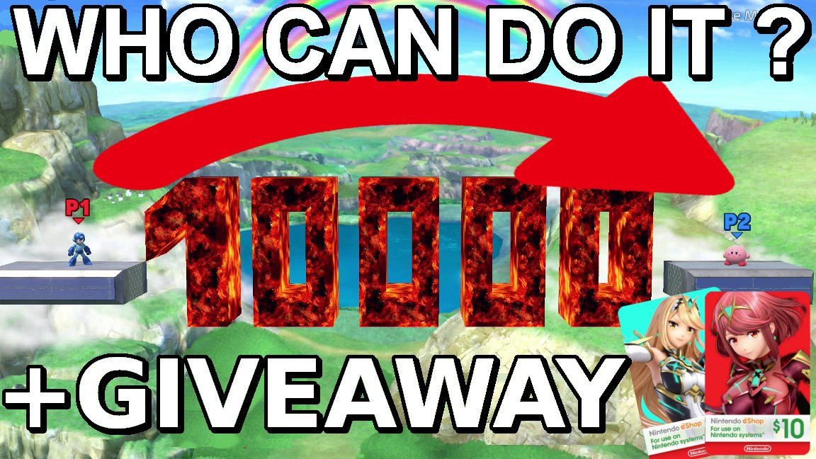 I give away a 10$ Nintendo eShop Give Card

To enter
Just follow me and retweet this post
Likes and comments are appreciated
want more?
youtu.be/NpM4v8UFJE8

Giveaway ends on 11th April 11:00 PDT

#SuperSmashBrosUltimate #SuperSmashBros  #WhoCanMakeIt #Giveaway #StageSmashBros