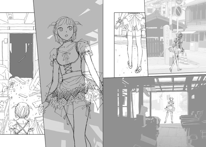 寝具の下に入れるダニ除けシートの効果が切れたので買い換えたつもりがクローゼット用のを間違えて買ってた。
凄い臭いでオイラが駆除されそう…ಥ‿ಥ

おやすみなさい😴

見開き単位で作業してた連載の下描き台詞フキダシ擬音無しバージョン…21 