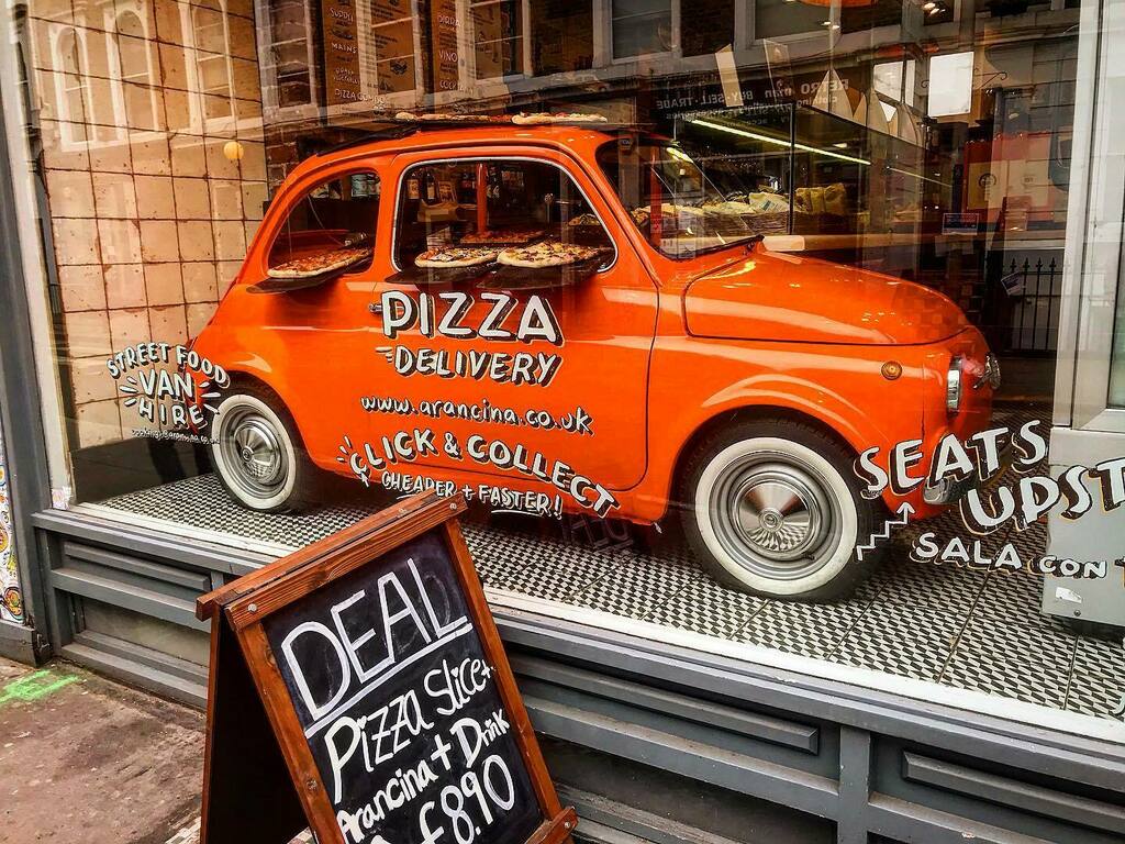 malumpfy's tweet photo. Fiat 500, or should that be 250, seeing as it’s only half of one? Pizzeria window display, on the Portobello Road, last weekend.
#fiat500 #cinquecento #fiat #halfportion #pizzeria #pizzajoint #portobelloroad #nottinghill #w10 #kensintonandchelsea #lond… https://t.co/2E6PbdVrUW https://t.co/fntM2KLVzV