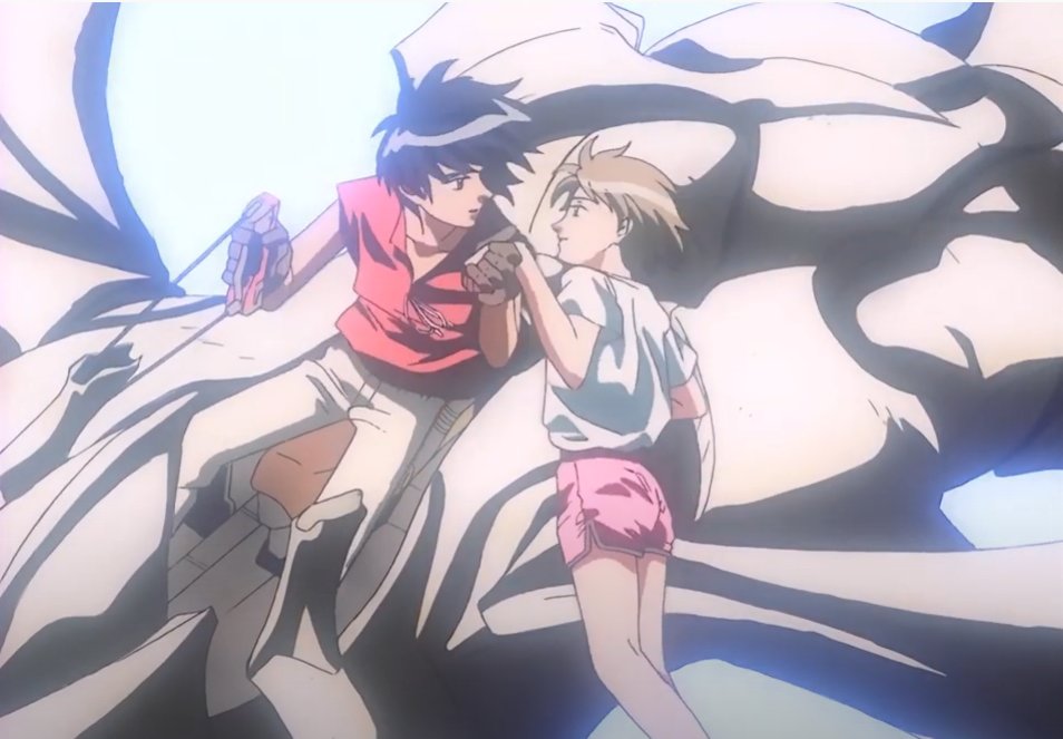 yoski_soulnova's tweet photo. Have you ever used the power of dreams and destiny to cross dimensions and follow your heart?
#Escaflowne #EscaflowneWeek #HitomiKanzaki #VanFanel https://t.co/375ob1AMFs