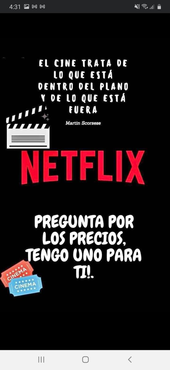 VentaCuentasDM's tweet photo. Adquiere tu perfil desde ya y disfruta de las mejores series y películas
🔥🍿🥤 

VENTA CUENTA DE NETFLIX PREMIUM ULTRA HD

👑 El mejor contenido al mejor precio 
🎉 Cuentas premium 
✅ Contenido hasta 4 pantallas

#Netflix #Cuentas #CuentasdeNetflix #Series #Películas https://t.co/LOfdYt5AxQ
