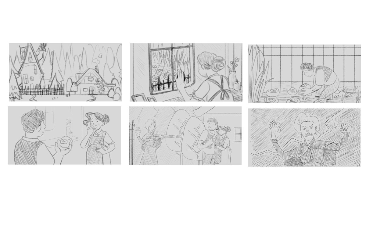 All the story boards I made for my digital illustration class. We needed to illustrate some scenes from the original Rapunzel 
1/2

#conceptart #storyboards #storyboardart #Rapunzel #artwork #digitalart 