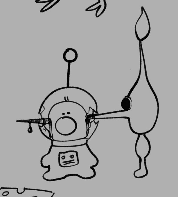 While I try and fix my PC, here's some shitty pikmin doodles I did a while back 