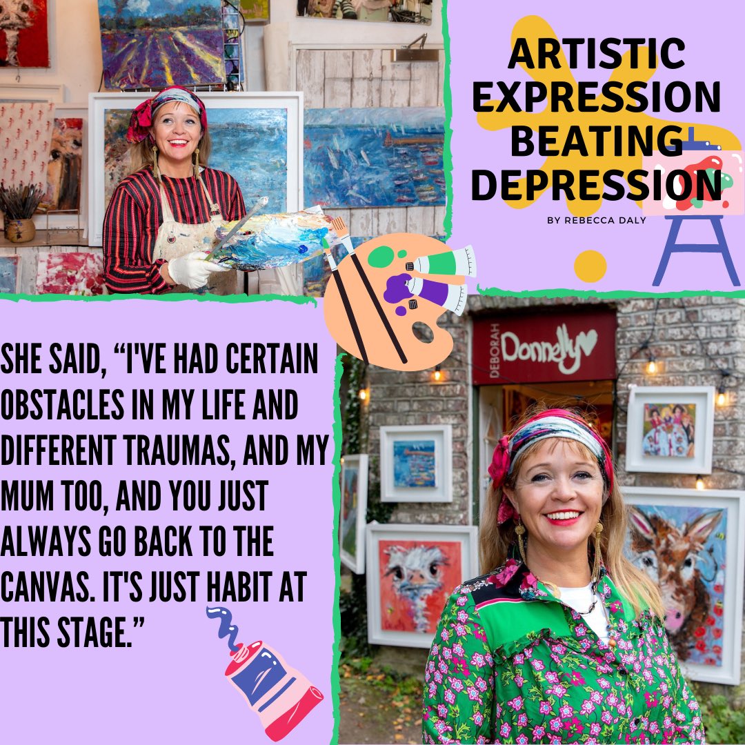DawningMagazine's tweet photo. SNEAK PEAK: Deborah Donnelly was born into the Bessborough Mother and Baby Home in the 1970s. Unlike 
others, however, it was her biological mother who she went home with. Rebecca Daly spoke with her about how art helps her family overcome any challenges they may face. https://t.co/9hCTqFdBiG