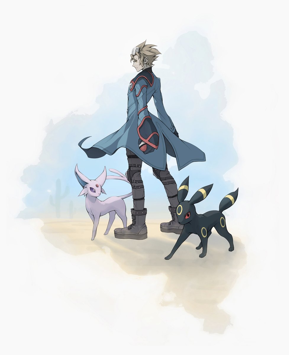 エーフィ ,ブラッキー 「Wes (#Pokemon Colosseum) 」|とわのイラスト