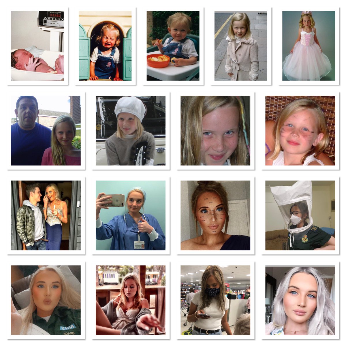 sjp31dec's tweet photo. @nickjfrost It’s my daughter, Grace’s 21st today too and I’d done her a collage of photos. Didn’t realise it was your birthday as well as you were in the photo collage (2nd row) with her from filming in Send and using our house as Green Rooms!! HBD @nickjfrost https://t.co/xO68MmPwQz
