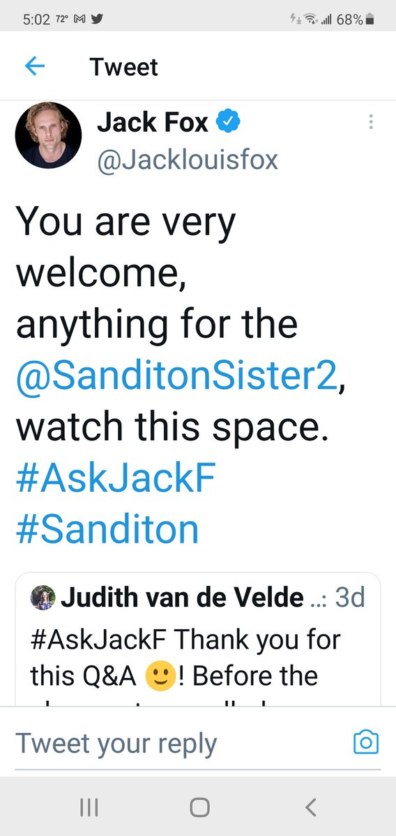 BrightstarsLg's tweet photo. Besides being the most hilarious man alive for Eps. 8, (π) @Jacklouisfox threw us a few more exciting crumbs. π
Eeeeeeeeek!!! ππ
#Sanditon #SaveSanditon #CliffHanger
#AskJackF
Gosh, I love him even more after this re-watch. At least, we didn't π https://t.co/4HkqUtt2zR