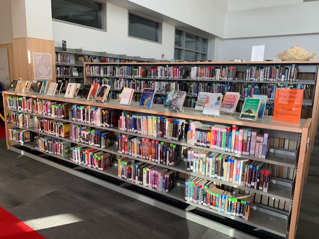 Had a great time preparing for &amp; working with Mrs. Callahan’s three 11th grade ELA classes on free reading research projects focusing on books that serve as mirrors &amp; windows. So many amazing books to recommend!!