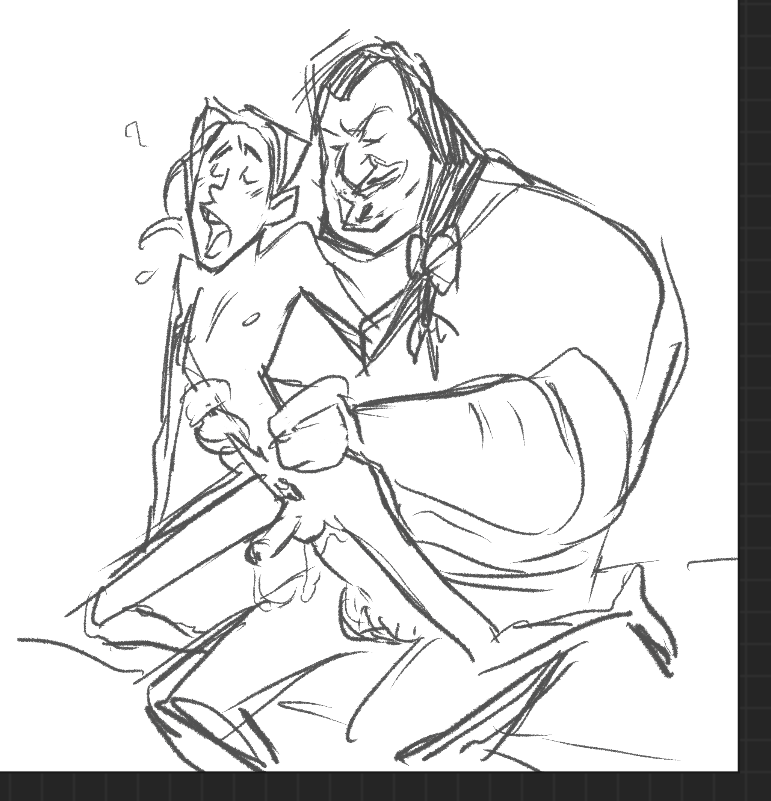 Neuralen's tweet photo. one of the most peculiar commission requests i've ever received from a very big-brained individual. I love it so much, but also I can't stop laughing (yes it's the bad dudes from pocahontas) https://t.co/b3RvBkAdMl