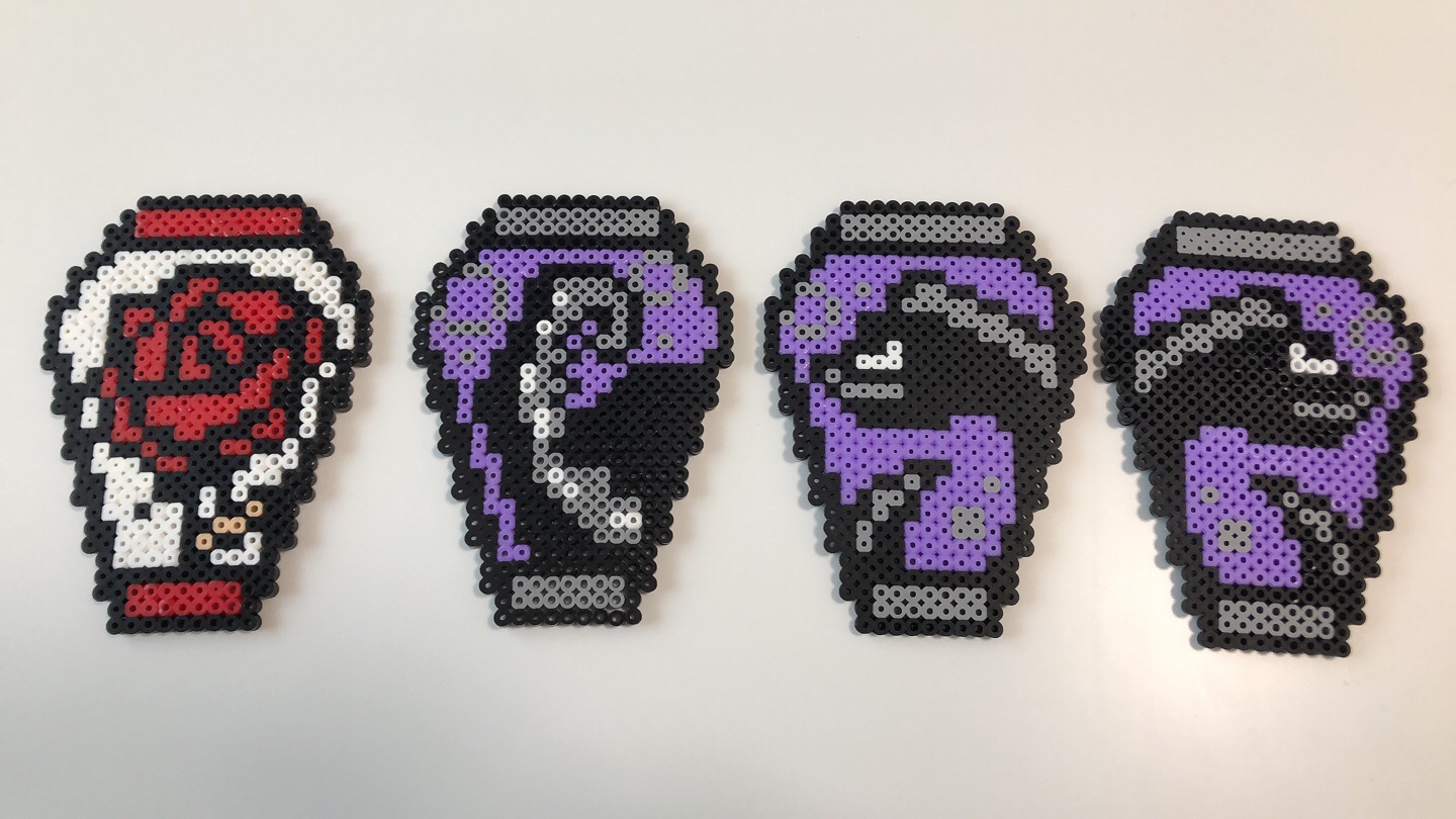Twitter 上的 そら アイロンビーズ作品 第4弾 べっ別に 飽きたわけじゃないんだからねっ ツイステのローディング画面のキャラアイコンです 画像調べて同じように作りましたー アイロンビーズ アイロンビーズ作品 ツイステ ツイステファンアート リドル