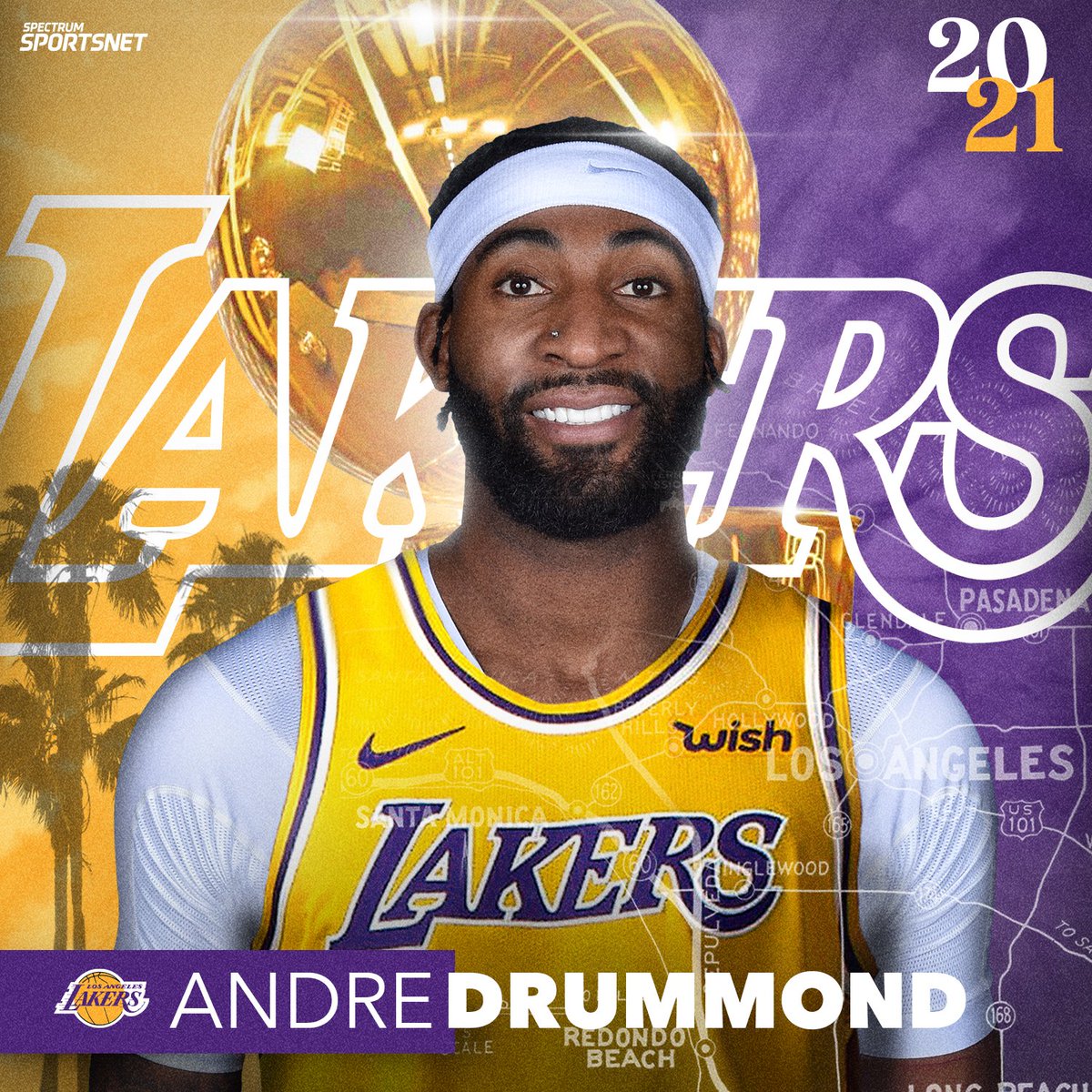 It’s official. Welcome to Los Angeles, <a href="/AndreDrummond/">Andre Drummond</a>! #LakeShow