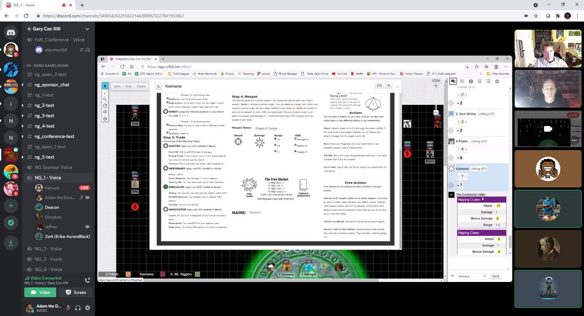 clawclawbite's tweet image. #Freegrazers #TTRPG at virtual #GaryCon