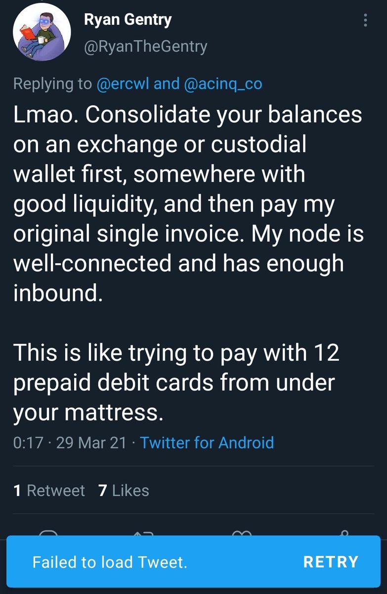 This was a response to this tweet. Are you sure you can't just make an invoice for 519,559 sats real quick? I'm not trying to frustrate you on purpose 