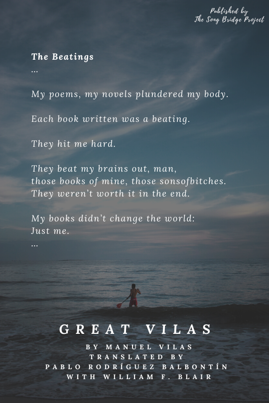 SongBridgePress's tweet photo. 𝐖𝐞𝐞𝐤 𝟑 - 𝐃𝐚𝐲 2 

𝐺𝑟𝑒𝑎𝑡 𝑉𝑖𝑙𝑎𝑠 (2016) by @Granvilas, translated into English by Pablo Rodríguez Balbontín and William Blair. 

Book description: https://t.co/ZeIH19TlwG

Purchase: https://t.co/vySWOYJdGq

#SBPTitleFeatures #LiteraryTranslation #TranslationTuesday https://t.co/S0BUoQfKav