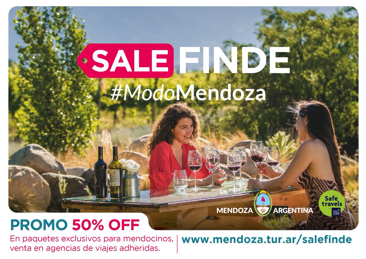 mendoza_tur's tweet photo. #SaleFinde
Hasta el 30 de abril paquetes con 50% de descuento para mendocinos
Consultá las agencias adheridas👇
https://t.co/vbQ2wf1nGO https://t.co/bgtT2ywxMy
