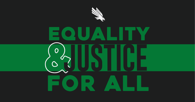 MeanGreenSports's tweet photo. On Friday, Mean Green student-athletes celebrated #UnityFriday, a day focused on continued awareness for the fight for equality and justice 𝙛𝙤𝙧 𝙖𝙡𝙡.
Click below to see more about UNT's pledge to increase diversity, equity and inclusion on campus and in our community.