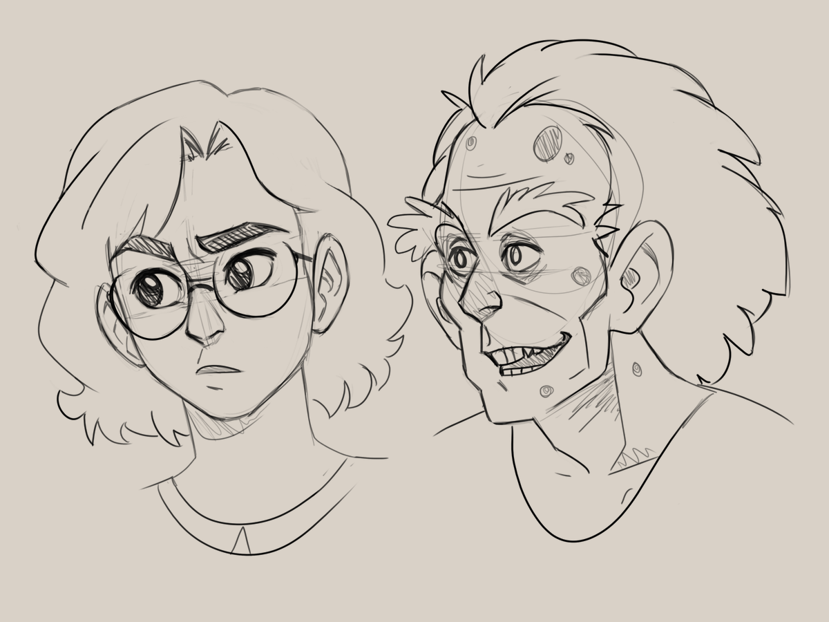 A couple more face sketches 