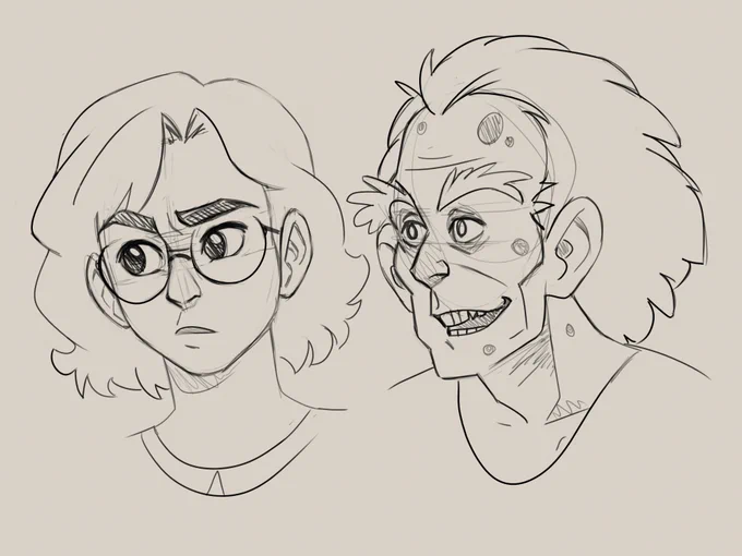 A couple more face sketches 