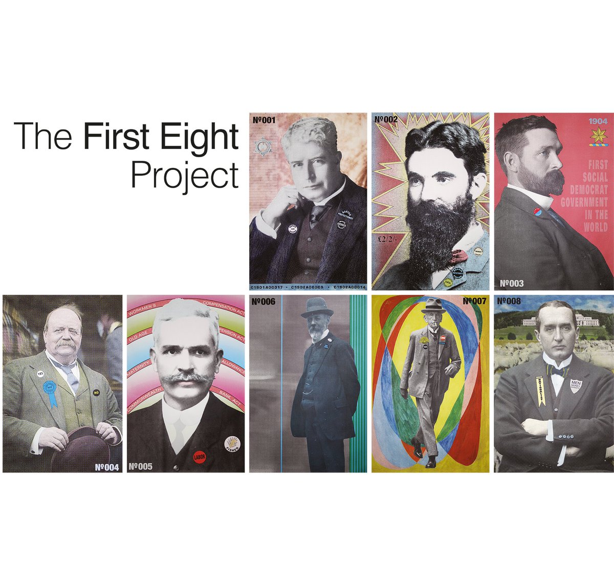 ANUausi's tweet photo. OTD 1901: Edmund Barton was elected the first PM of Australia.
The #FirstEight Project, an AuSI collab with @ParlLibrary @nma @naagovau & @VicParliament Library, takes a look at our first eight PMs.
Amazing artwork by Alison Alder @ANUartdesign @ANUcass🙌
https://t.co/COblHC7lk7 https://t.co/3bdAOHRAHa
