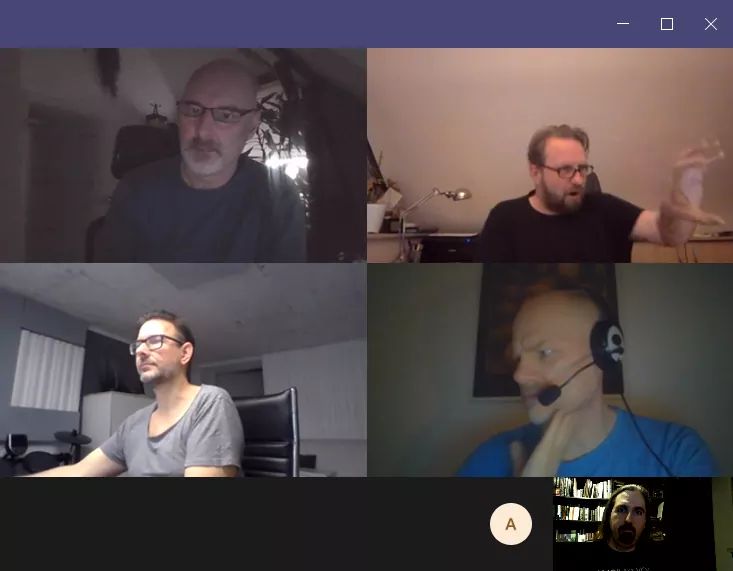 digitalexcess's tweet photo. Sunday evening work meeting.
How's YOUR pandemic going? https://t.co/ltXYX9e5r7