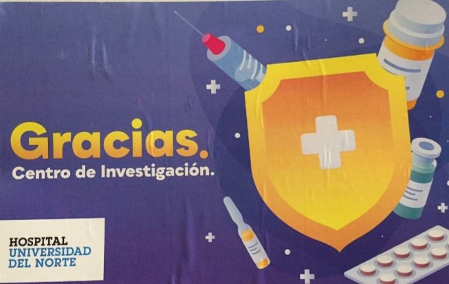 En octubre del 2020 decidí poner mi grano de arena en el estudio de la vacuna de janssen en el @hospuninorte. Hoy levantan el ciego, fui placebo y  como me informaron al  inicio: fui vacunada.
Gracias @hospuninorte y su gran equipo.
#yomevacuno #soyvoluntario