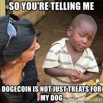 NeilKamal6's tweet photo. Ya I still don't get this crypto. I think I'm just gonna keep giving my dog treats haha #MCO335 #Dogecointreats https://t.co/CBqjqarNM2