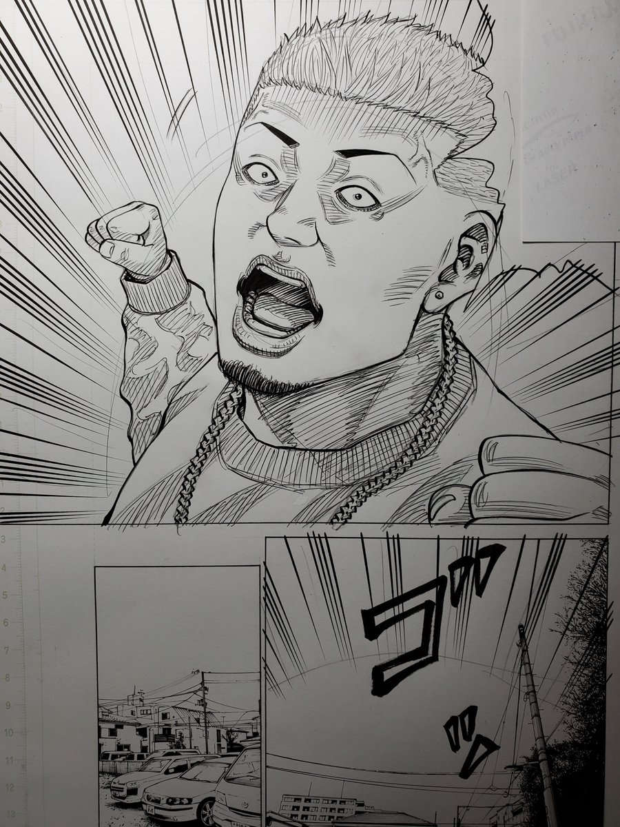 作画中の1コマ✒️

さて、彼は何て叫んでいるでしょうか? 