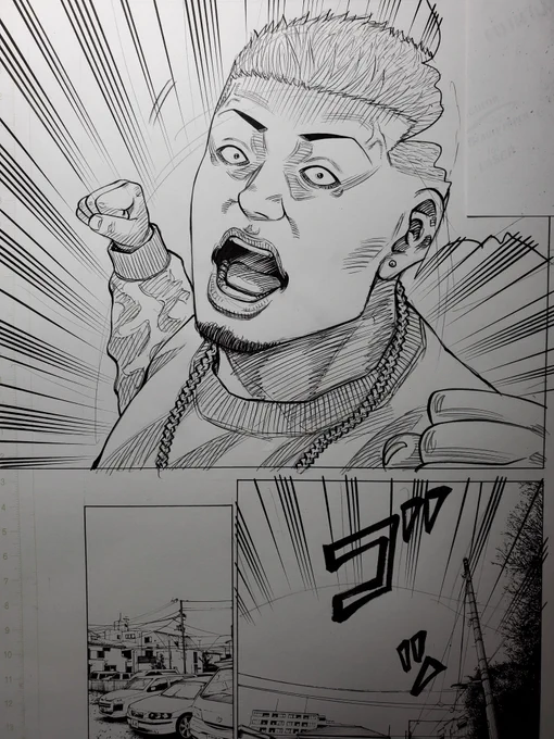 作画中の1コマ✒️

さて、彼は何て叫んでいるでしょうか? 