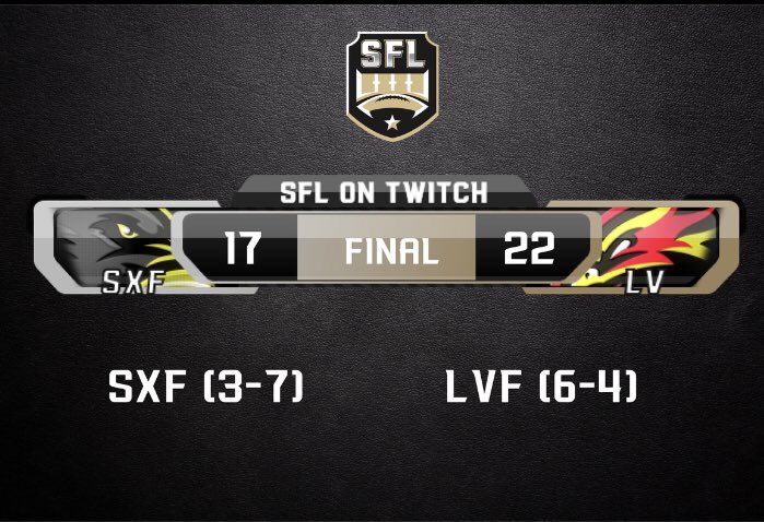 The <a href="/SFL_Fury/">Las Vegas Fury</a> hold on for the close victory! #MakeAnImpact #football #eSports
