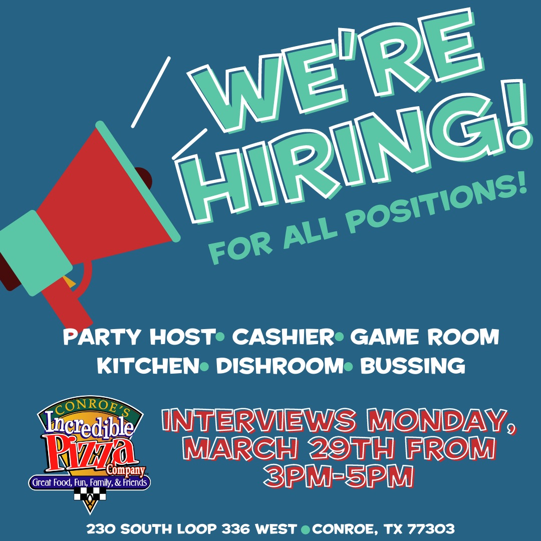 ipcconroe's tweet photo. We're Looking for YOU! https://t.co/LMu07LJWy0 https://t.co/n1T0rZ22st